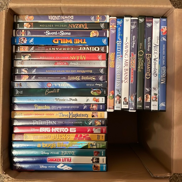 Disney Media Huge Lot Of 5 Disney Dvds Poshmark